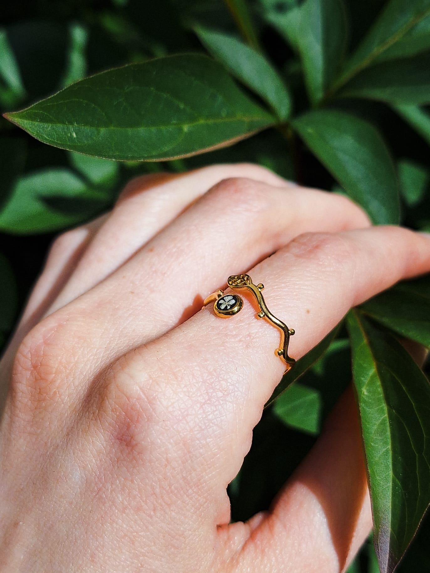 Ring mit Wilder Möhre