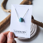 Seeglas-Kette - Teal