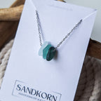 Seeglas-Kette - Teal