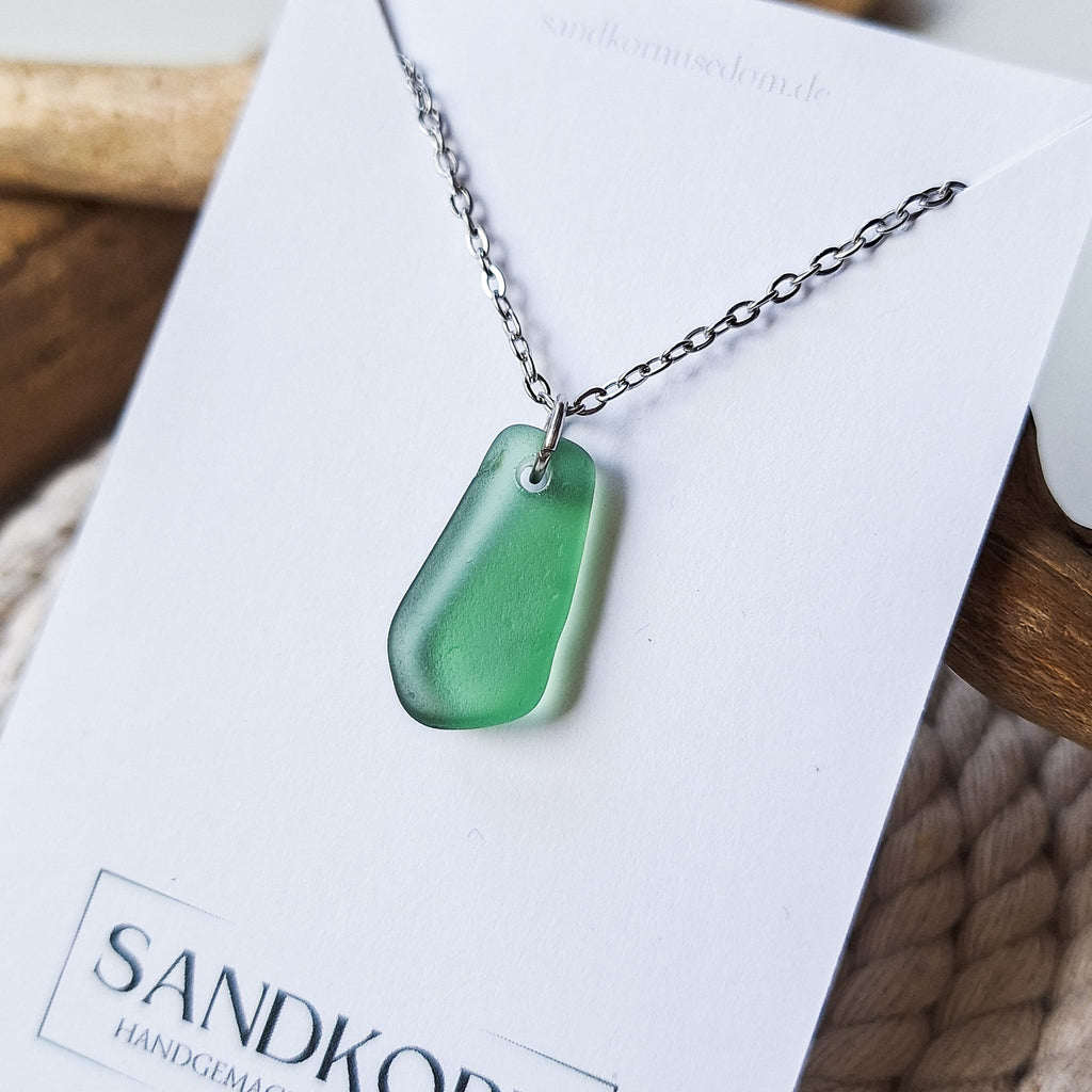 Seeglas-Kette - Teal
