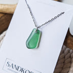 Seeglas-Kette - Teal