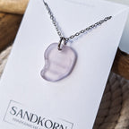 Seeglas-Kette - Pastellrosa