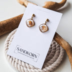 Ohrringe mit Herzmuscheln - Gold