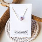 Seeglas-Kette - Lila