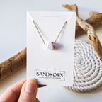 Seeglas-Kette - Lila