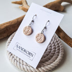 Ohrringe mit Strandsand - Sanddollar