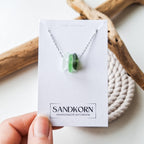 Seeglas-Kette - Grüntöne