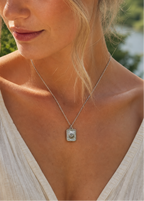 Dezente Halskette mit Sonne und echten Blüten | Schmuck mit Pflanzen | Usedom Schmuck | Edelstahl Halskette mit echten Blumen