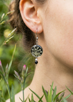 Ohrringe mit Blüten und Süßwasserperlen | Usedom Schmuck