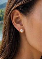 Ohrstecker mit Spiere - Gold - SANDKORN Usedom 
