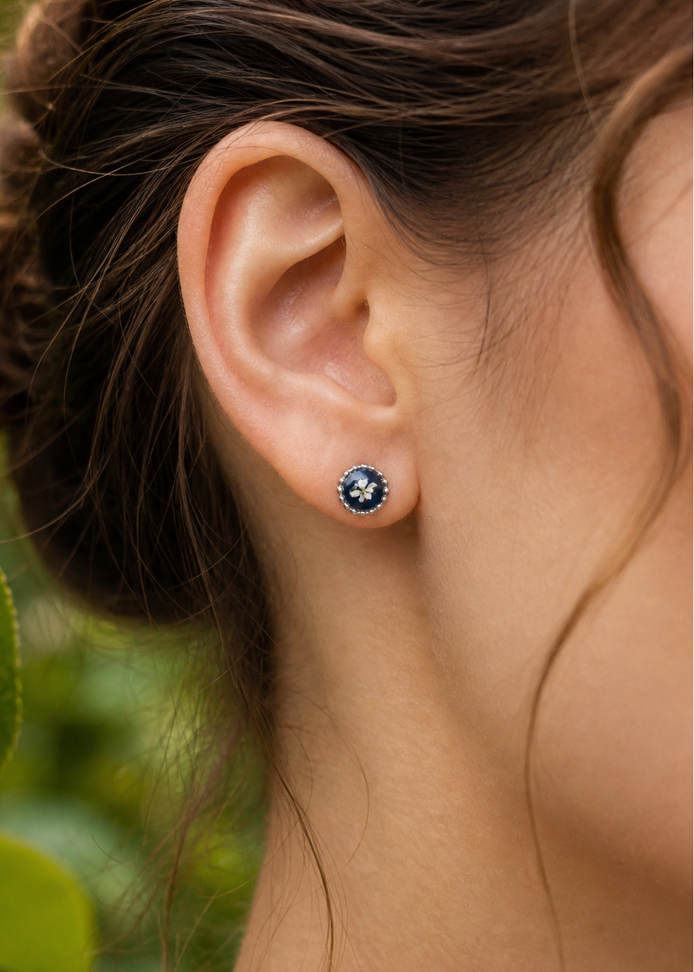 Mini-Ohrstecker mit echten Blüten in verschiedenen Farben | Usedom Schmuck | Ohrstecker für Allergiker | Kinder Ohrringe | Nickelfreie Ohrringe | Schmuck mit Blumen | Ohrstecker für Alltag