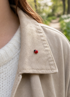 Realistischer Marienkäfer Pin, Marienkäfer Brosche, Anstecknadel, handgemacht aus Fimo, kleiner Glücksbringer als Geschenkidee, Geschenk zum Muttertag, kleines Geschenk, kleine Aufmerksamkeit, Usedom Schmuck, Ostsee Geschenk, Partner Geschenkidee, Paar Schmuck, Brautjungfern Schmuck Brosche, Geschenk für Hochzeitsgäste, Hochzeit Gastgeschenke, Made in Germany, handgefertigt an der Ostsee, Beste Freundin Geschenk, Freundschaft Geschenk, Freundschaftsarmband - Sandkorn Usedom
