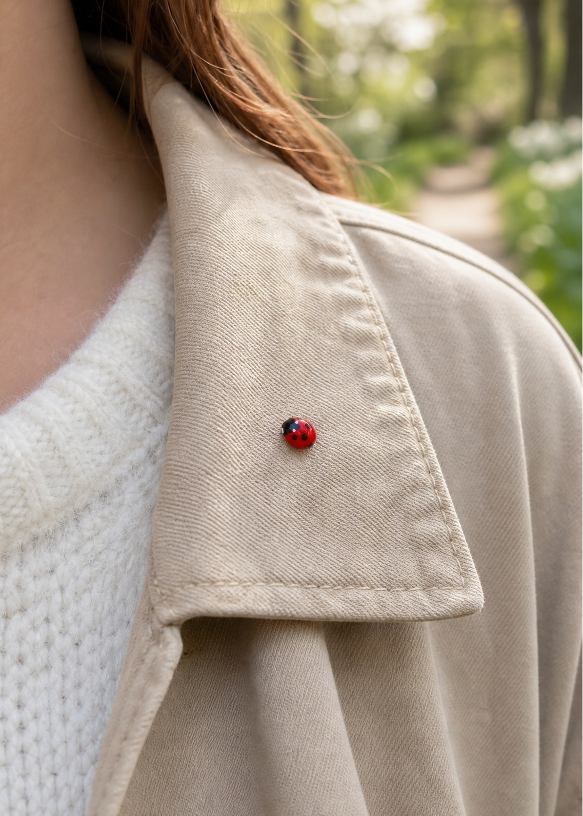 Realistischer Marienkäfer Pin, Marienkäfer Brosche, Anstecknadel, handgemacht aus Fimo, kleiner Glücksbringer als Geschenkidee, Geschenk zum Muttertag, kleines Geschenk, kleine Aufmerksamkeit, Usedom Schmuck, Ostsee Geschenk, Partner Geschenkidee, Paar Schmuck, Brautjungfern Schmuck Brosche, Geschenk für Hochzeitsgäste, Hochzeit Gastgeschenke, Made in Germany, handgefertigt an der Ostsee, Beste Freundin Geschenk, Freundschaft Geschenk, Freundschaftsarmband - Sandkorn Usedom