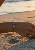 Verstellbares Armband mit Wellen-Anhänger | Usedom Schmuck | Schmuck für Meeresliebhaber | Ostsee Schmuck | Strandschmuck