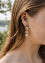 Elegante Ohrringe mit echten Blüten | Handgemacht auf Usedom | Usedom Schmuck | Ohrringe Brautjungfer | Ohrringe Braut Hochzeit | Schmuck mit Blumen