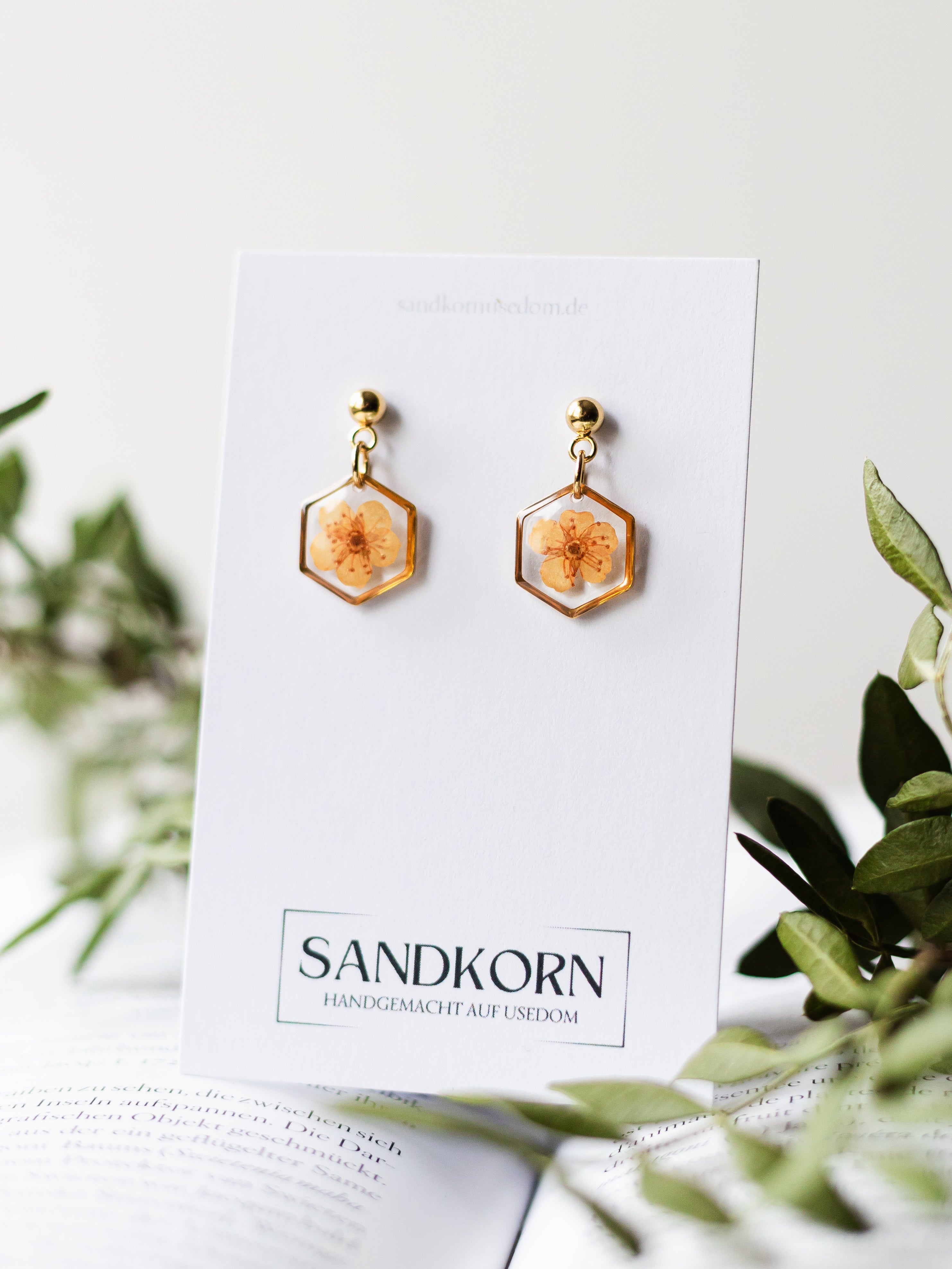Ohrringe mit Spiere - SANDKORN Usedom 
