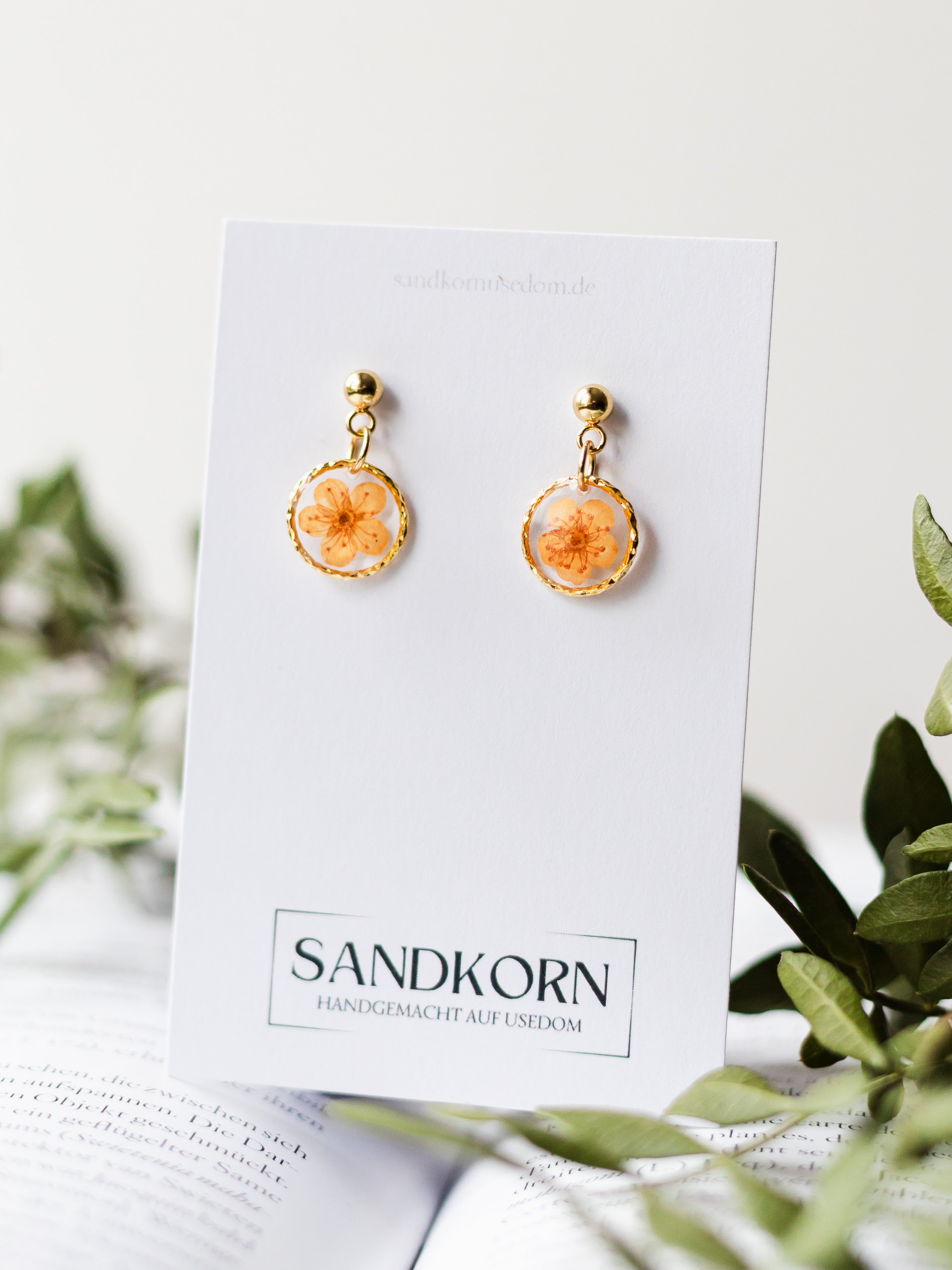 Ohrringe mit Spiere - SANDKORN Usedom 