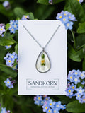 Necklace with snowdrops