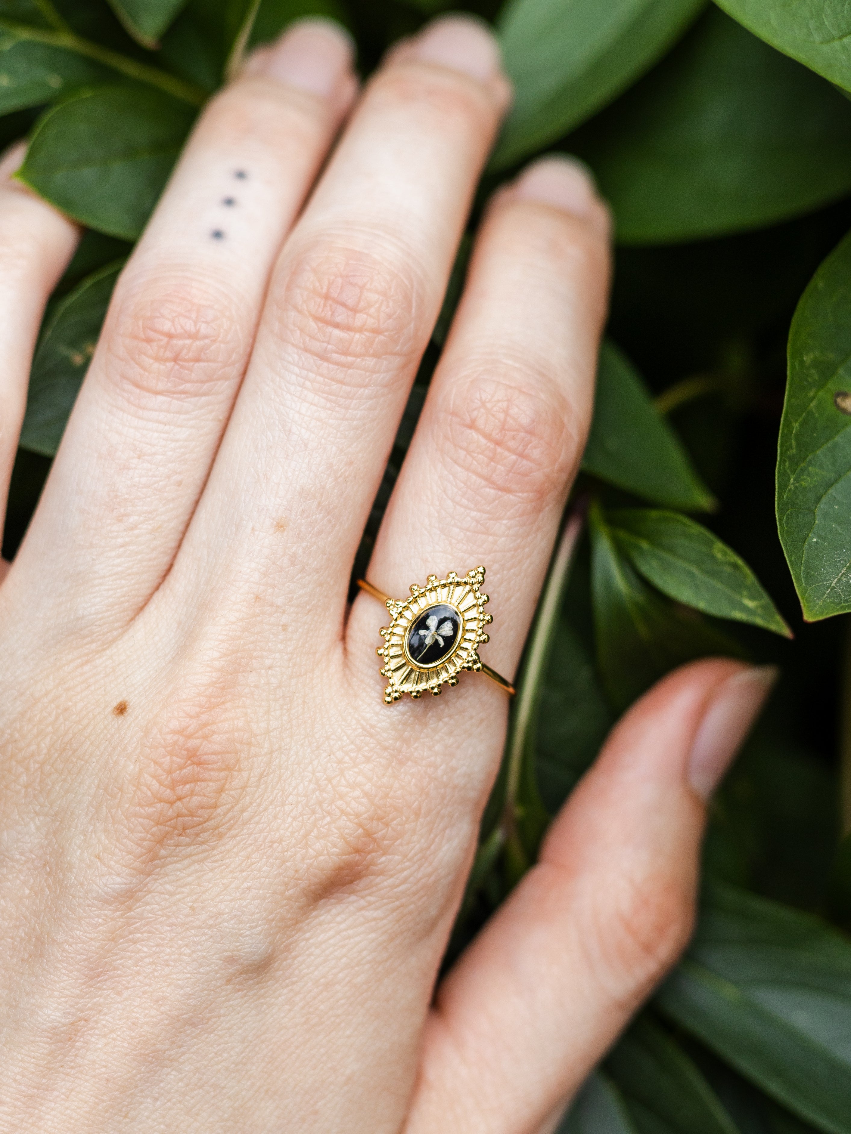 Ring mit Wilder Möhre