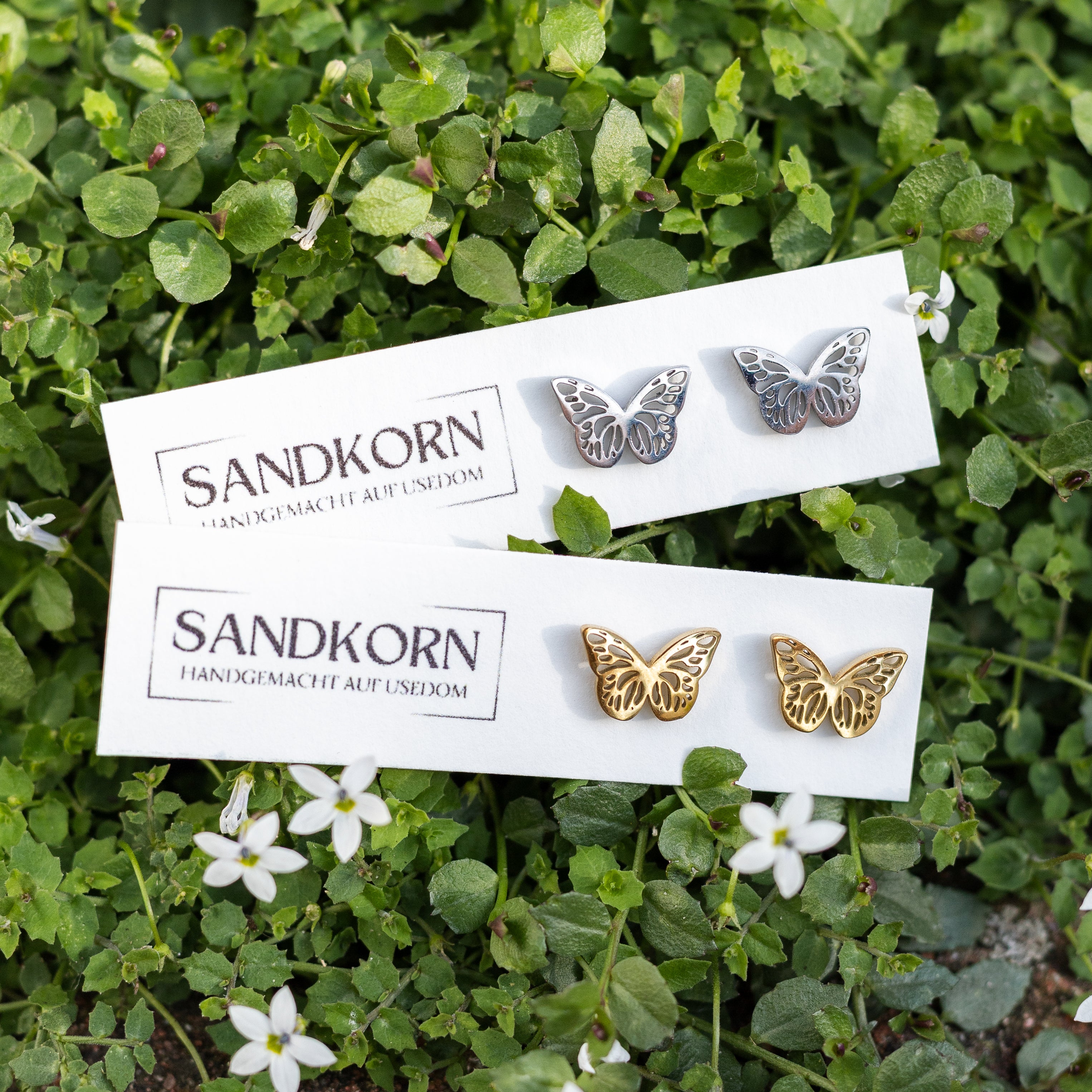 Ohrstecker mit Schmetterling