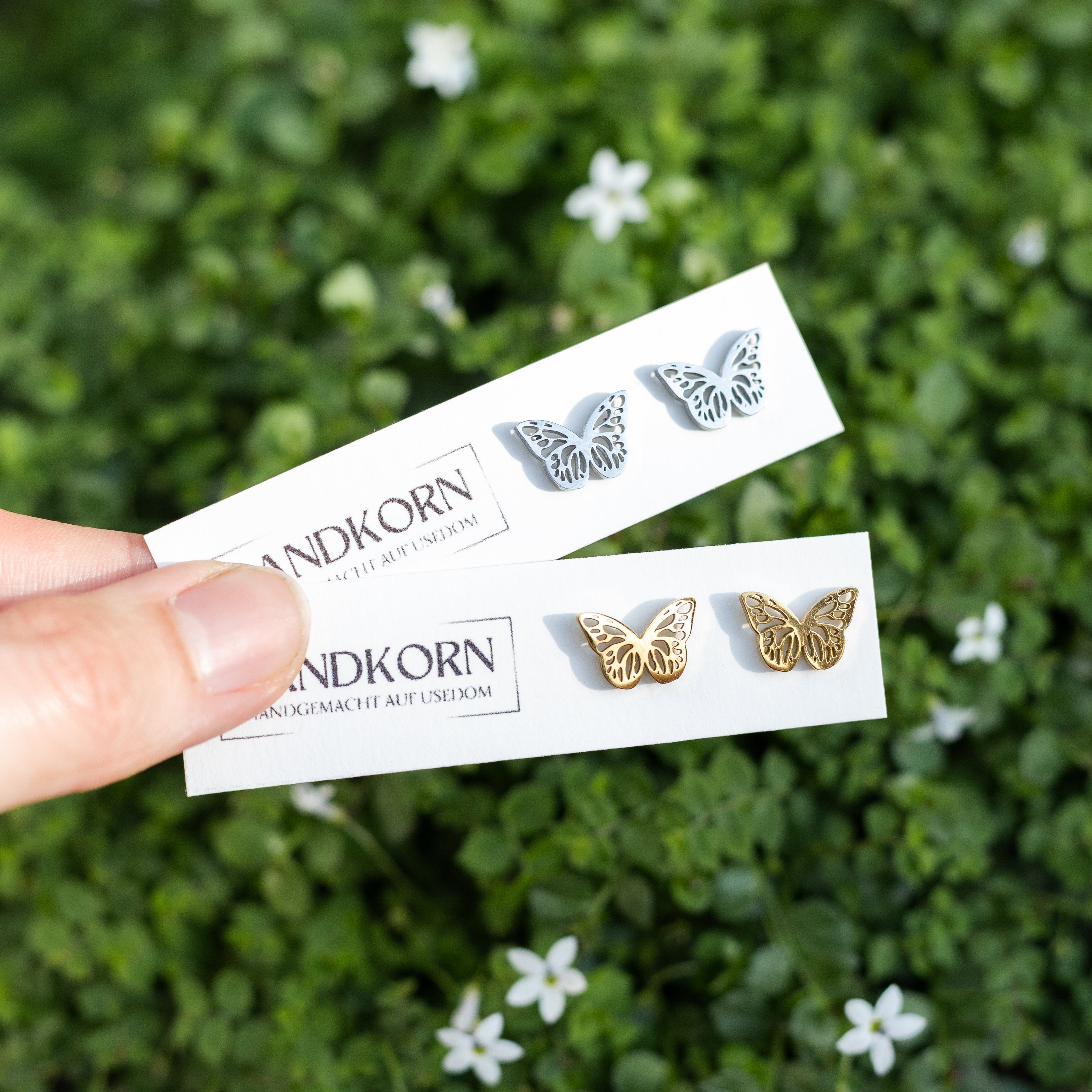 Ohrstecker mit Schmetterling