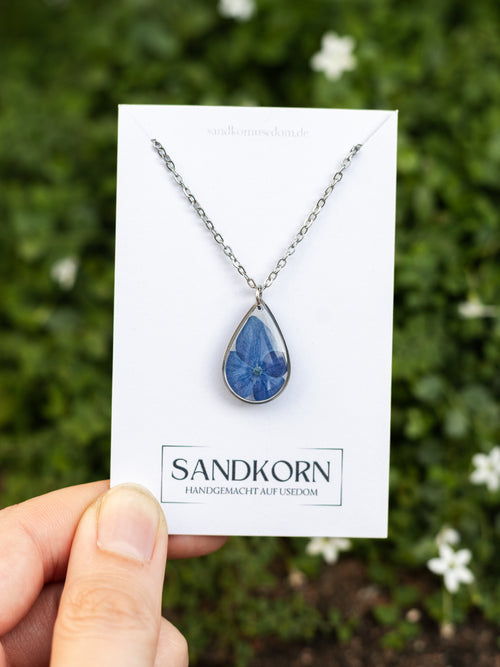 Naszyjnik z hortensją