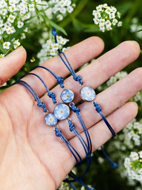 Armband mit Vergissmeinnicht