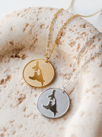 Einzigartige Halskette mit der Insel Usedom | Usedom Schmuck | Ostsee Schmuck