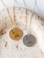 Einzigartige Halskette mit der Insel Usedom | Usedom Schmuck | Ostsee Schmuck