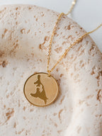 Einzigartige Halskette mit der Insel Usedom | Usedom Schmuck | Ostsee Schmuck