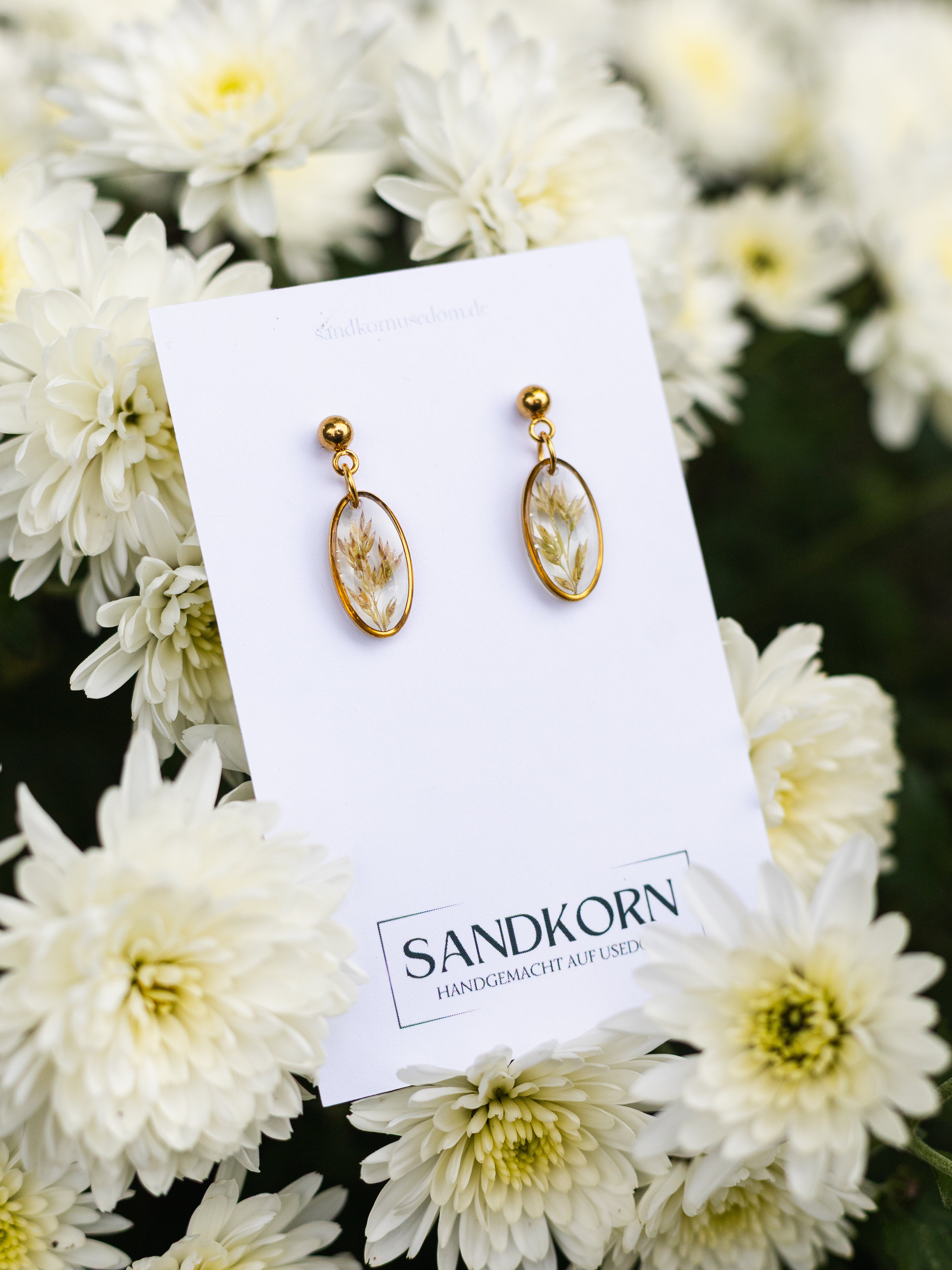 Ohrringe mit Gräsern