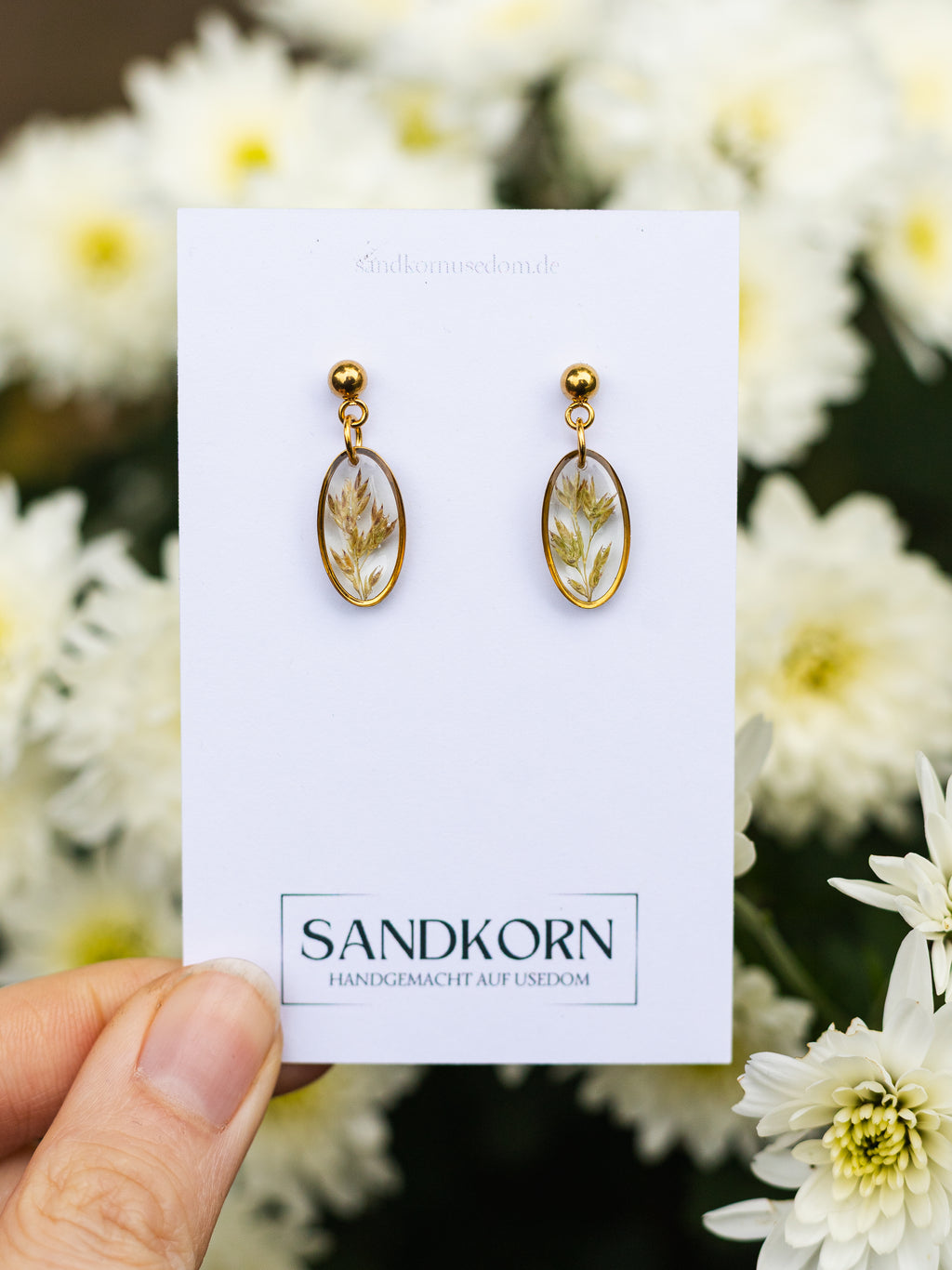 Ohrringe mit Gräsern