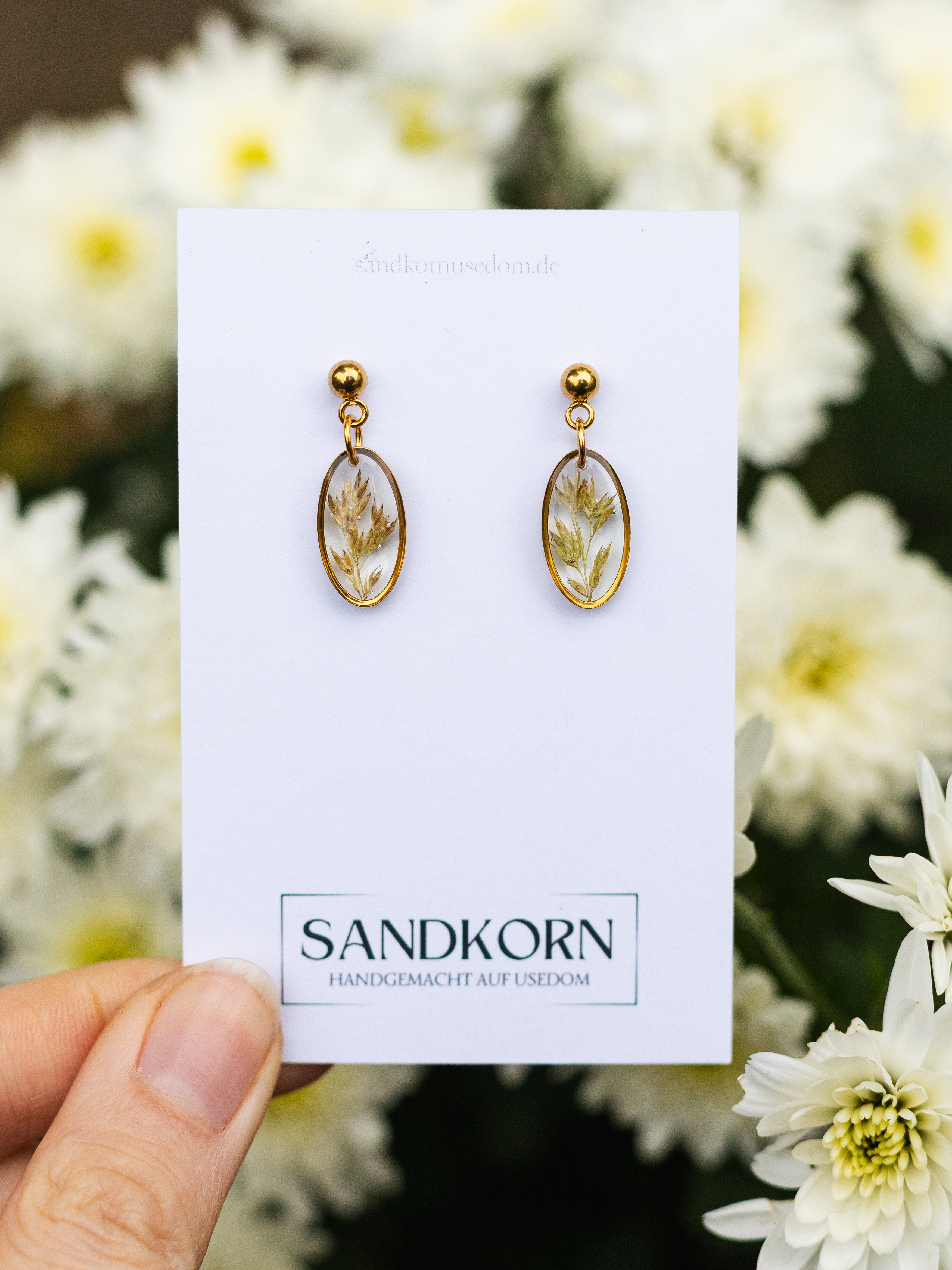 Ohrringe mit Gräsern