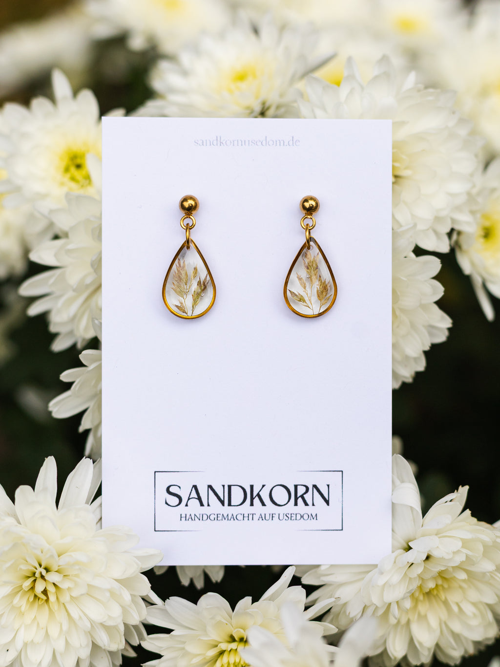 Ohrringe mit Gräsern