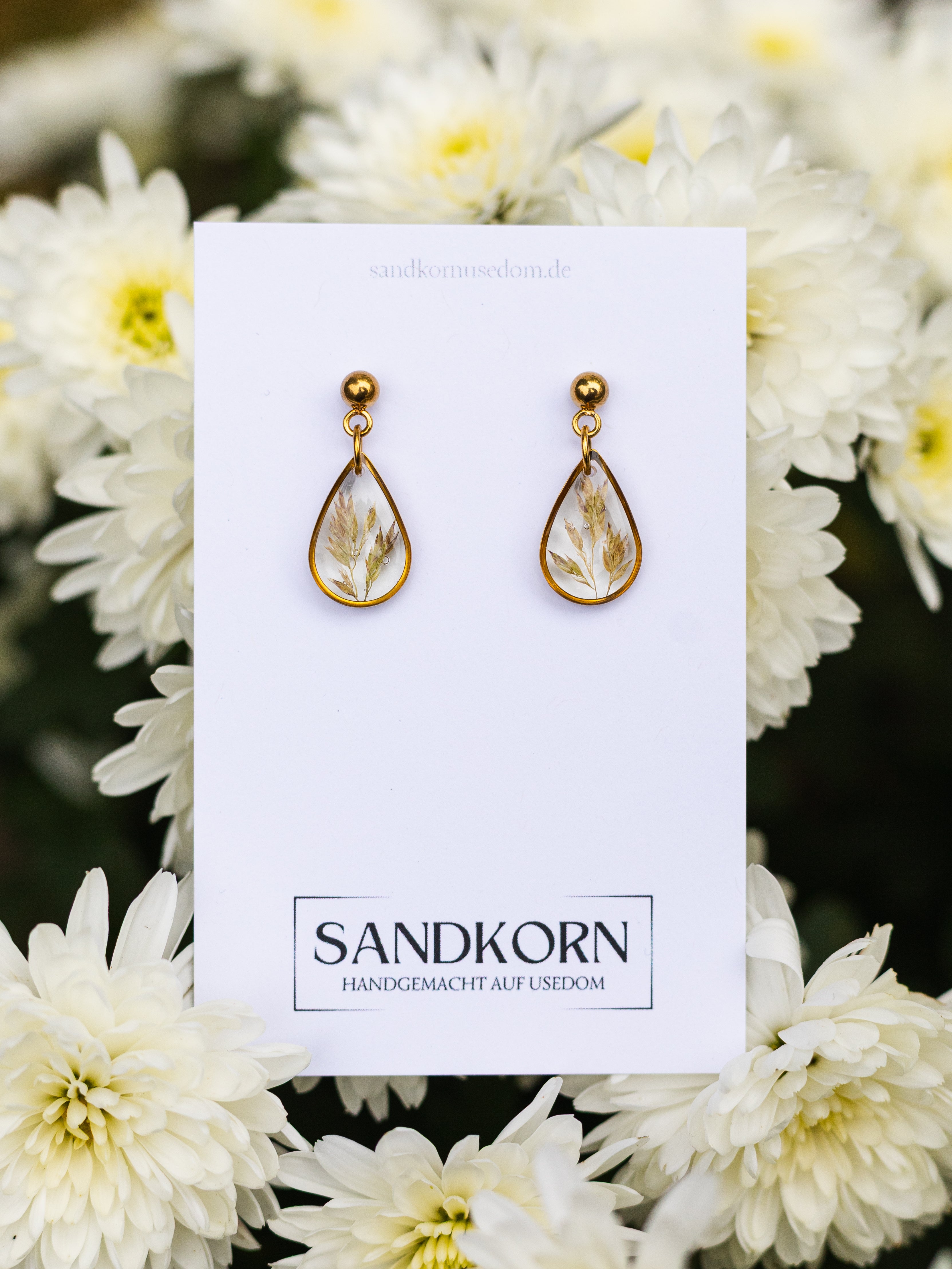 Ohrringe mit Gräsern