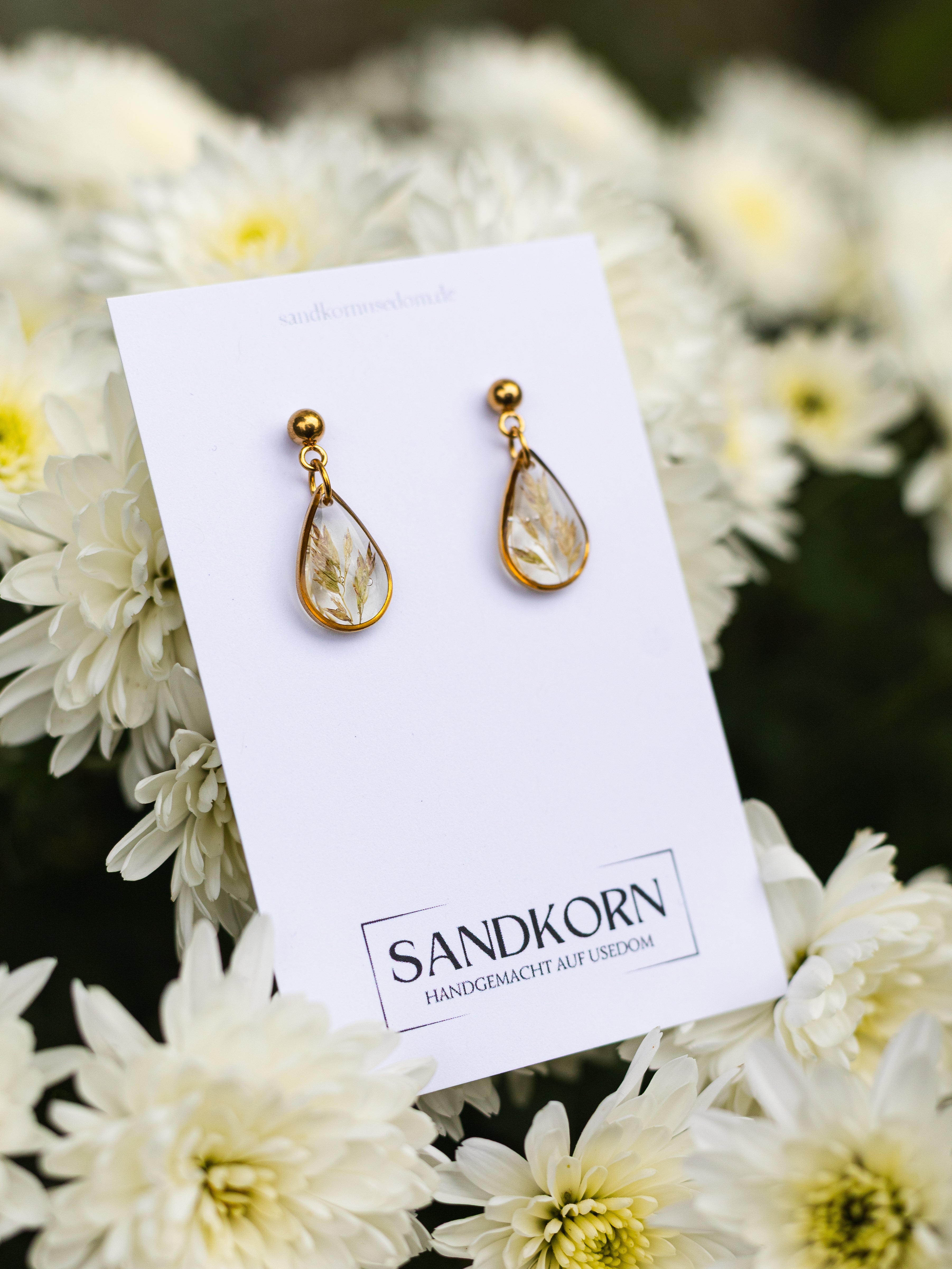 Ohrringe mit Gräsern