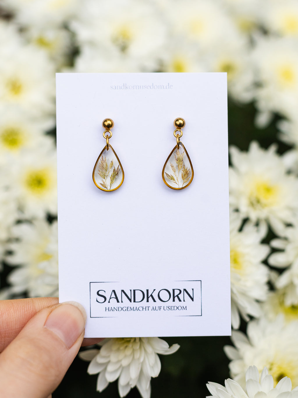 Ohrringe mit Gräsern