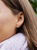 Miniaturowe kolczyki z dziką marchewką