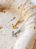 Halskette mit Anker und Herz