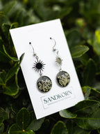 Ohrringe mit Wilder Möhre und Sonne