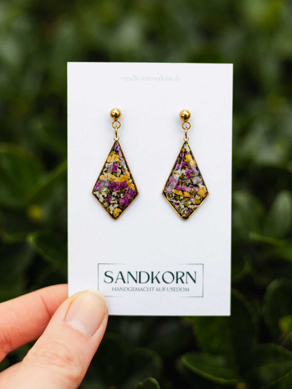 Kolczyki z alyssum słodkim