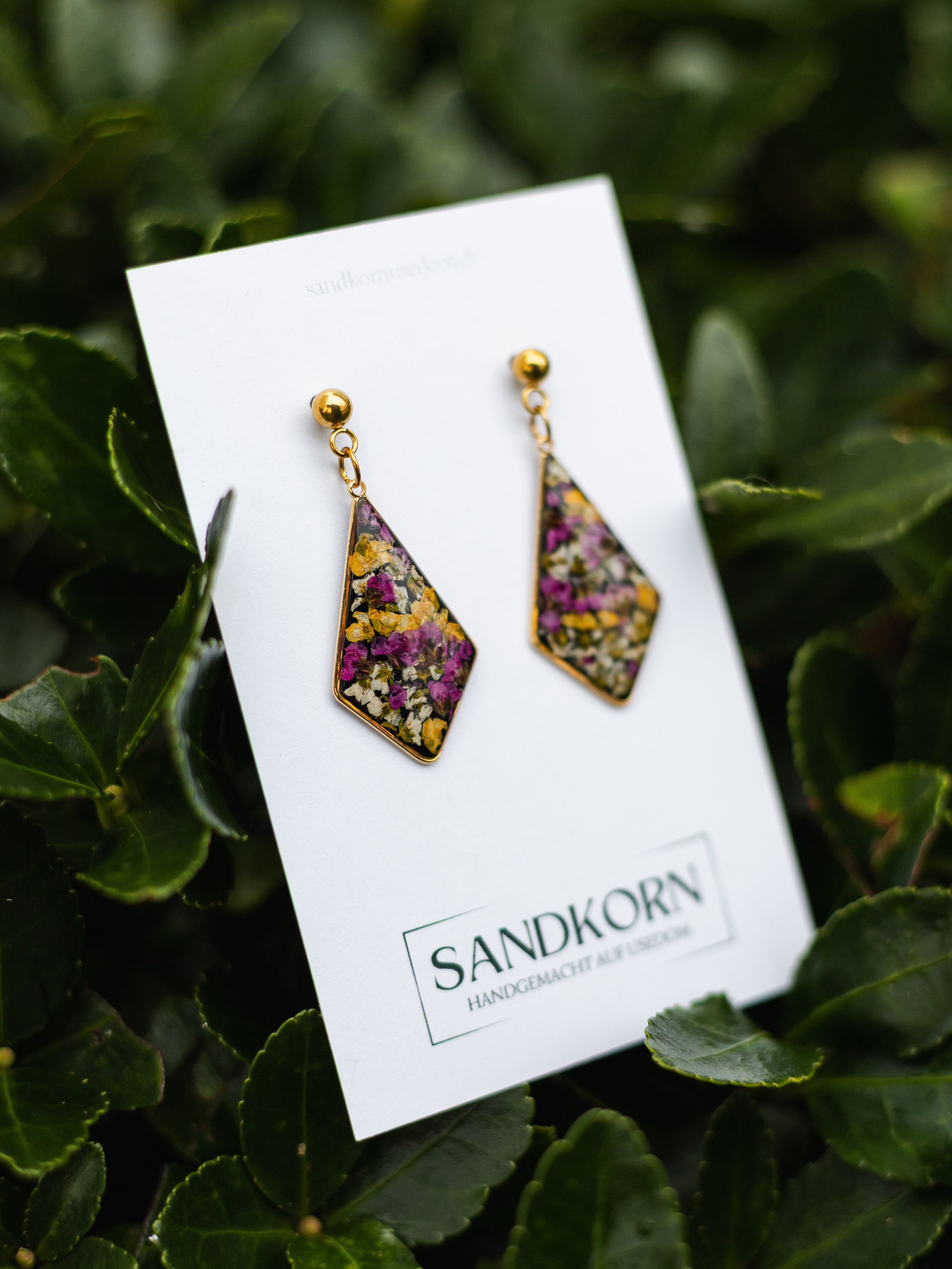 Kolczyki z alyssum słodkim