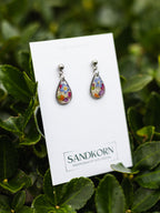 Ohrringe mit kleinem Garten - Silber