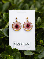 Kolczyki z kwiatami Manuka