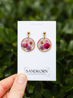 Kolczyki z gipsówką i tawułą