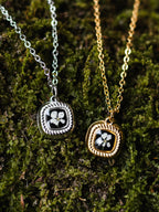 Halskette mit echten Blumen | Usedom Schmuck | Dezenter Schmuck