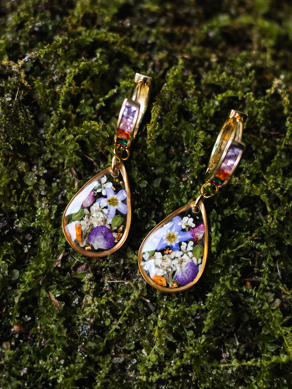 Ohrringe mit kleinem Garten