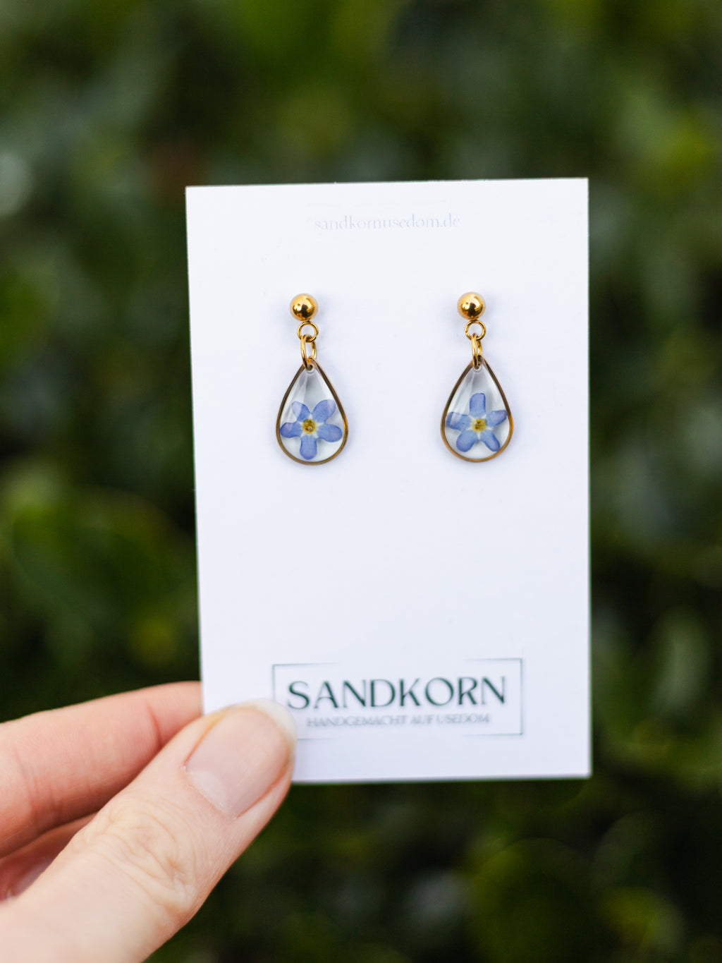 Kolczyki niezapominajki