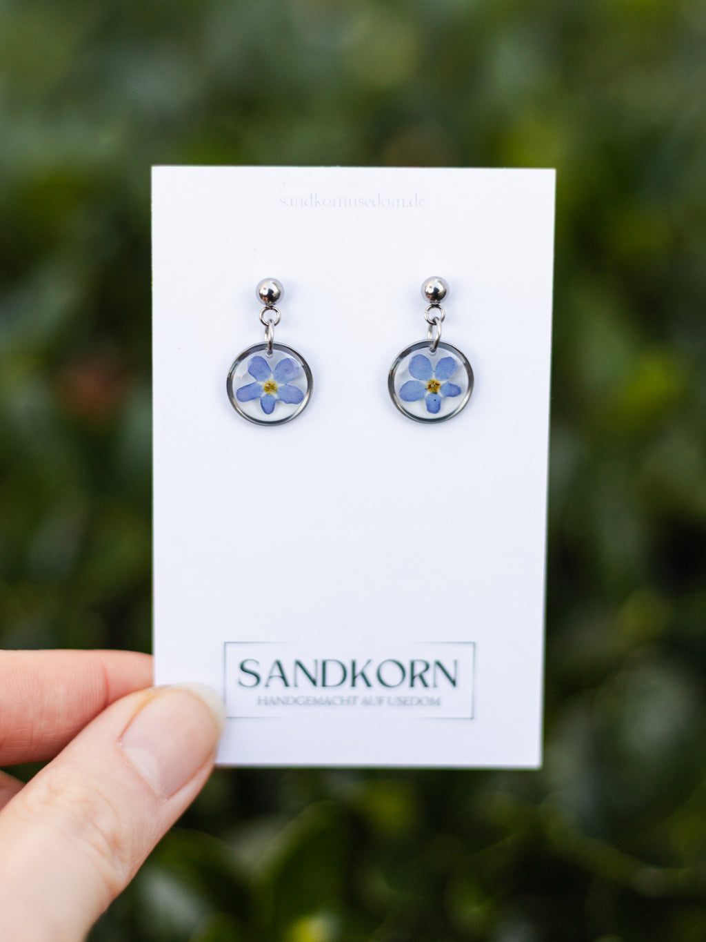 Kolczyki niezapominajki