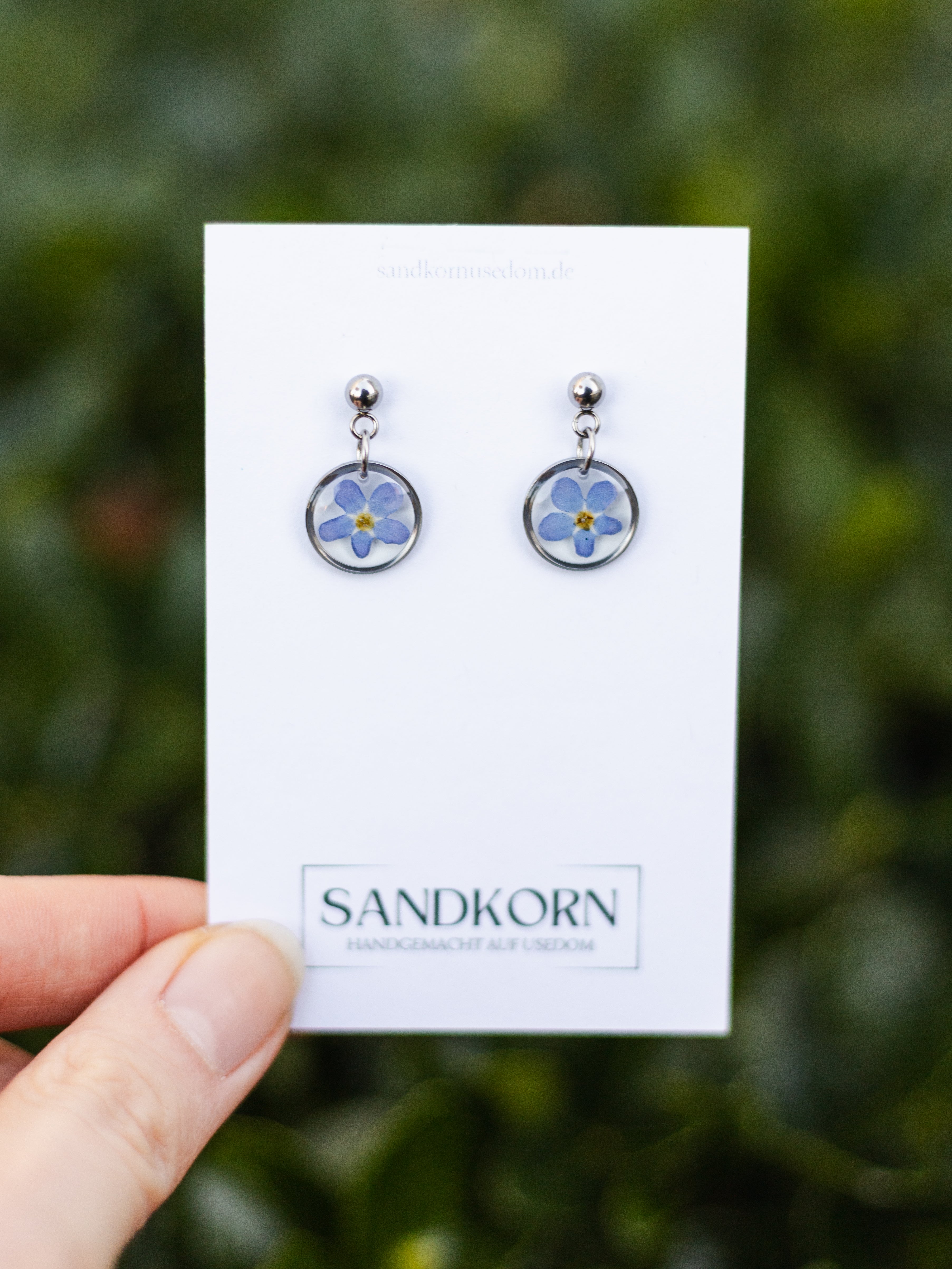 Kolczyki niezapominajki